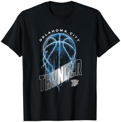 Amazon.com: NBA Oklahoma City Thunder Wave Outline Team Logo T